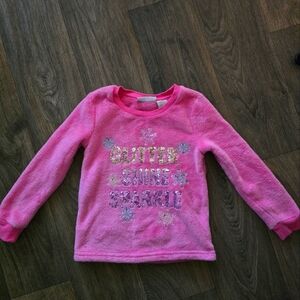 Cynthia Rowly Pink Glitter Shine Sparkle Sweater